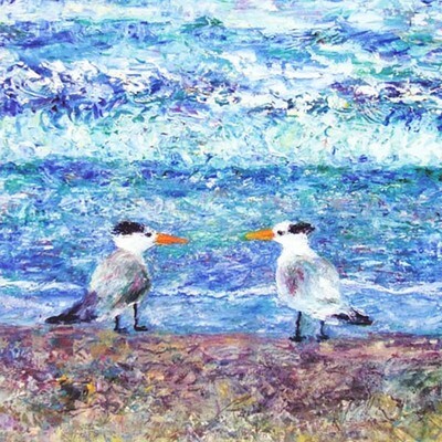 Birds, fine art card with quote SD70