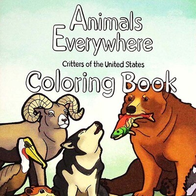 Animals Everywhere Coloring Book WEIS06