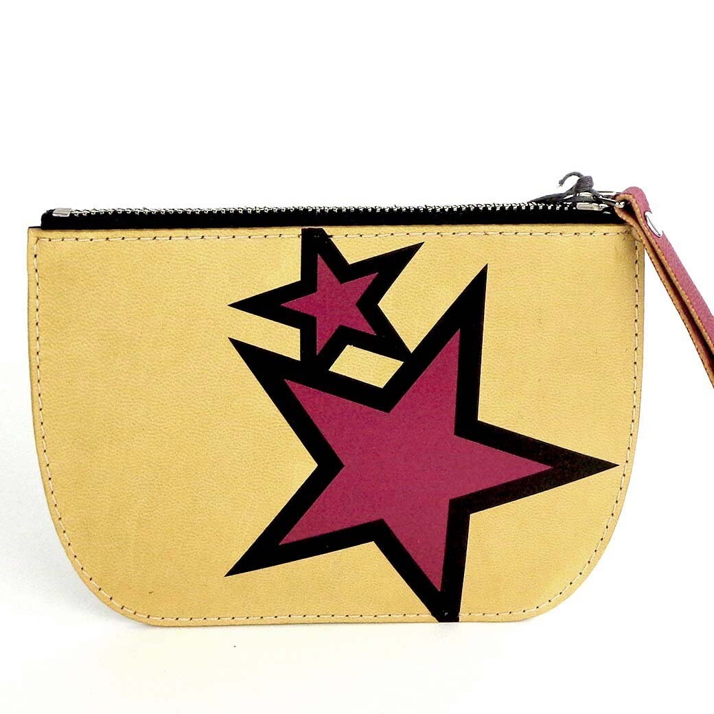 Leather Zip Wallet (star transfer) HERB007