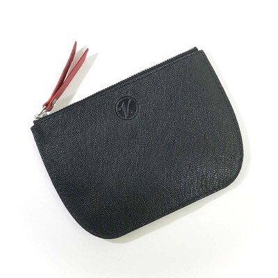 Leather Zip Wallet (color block) HERB006