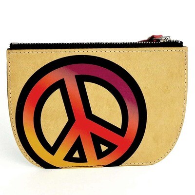 Peace Sign Zip Wallet HERB018