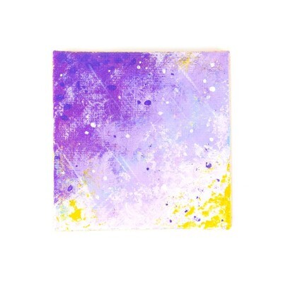 Abstract Violet, mini painting QUEA15