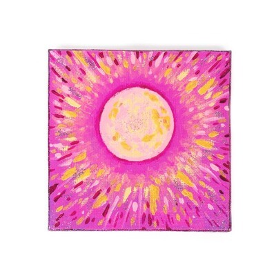 August Sun, mini painting QUEA16