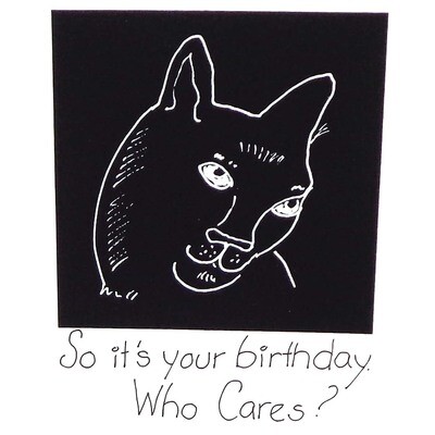 So It&#39;s Your Birthday, Who Cares? birthday card CONG1063
