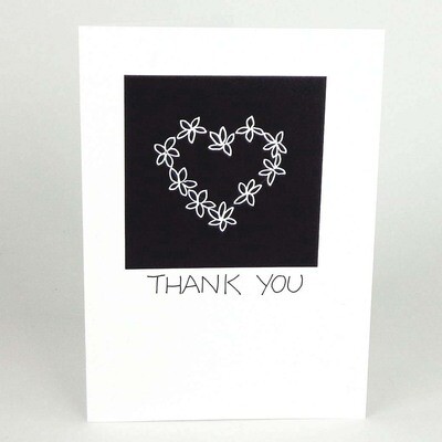 Thank You, hand inked card CONG1012