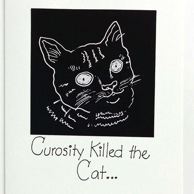 Curiosity Killed the Cat, birthday card CONG1062