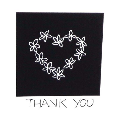 Thank You, hand inked card CONG1012