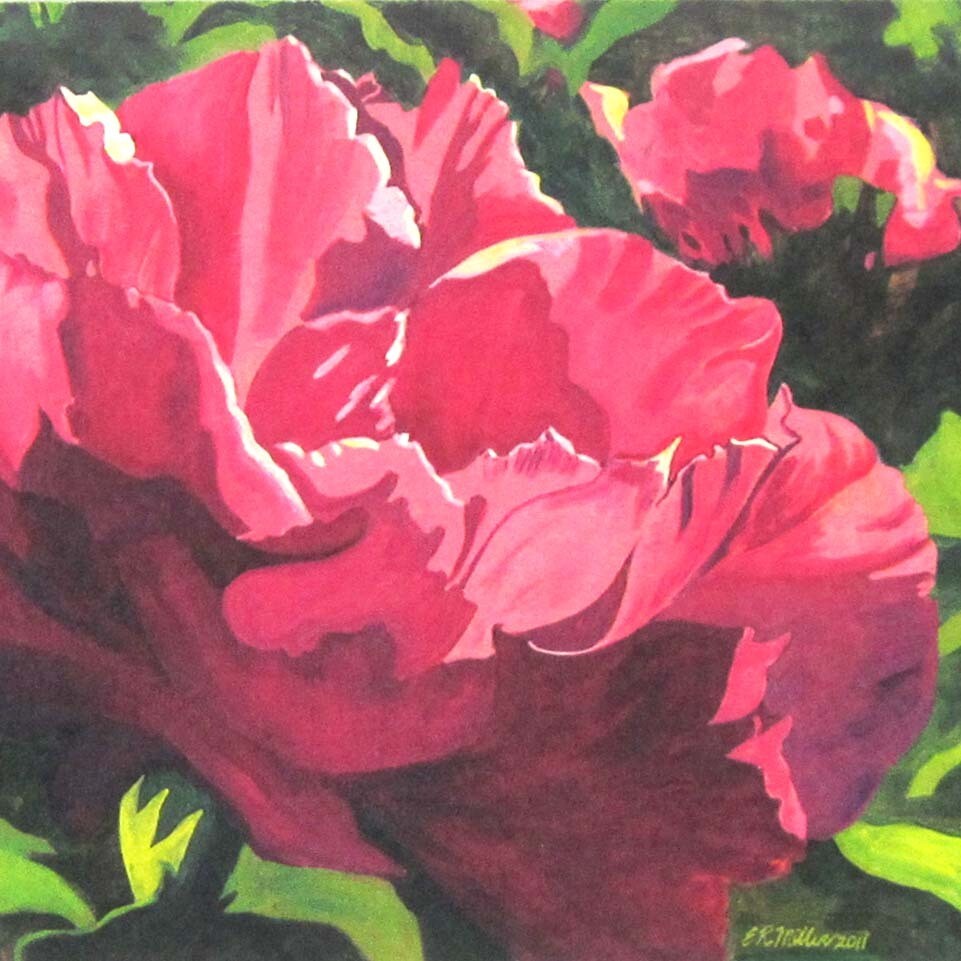 Pink Peony, card MILE082