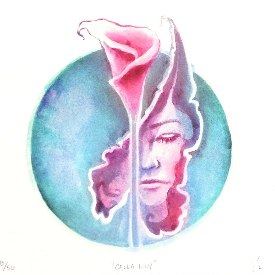 Calla Lily, mini print LANV190