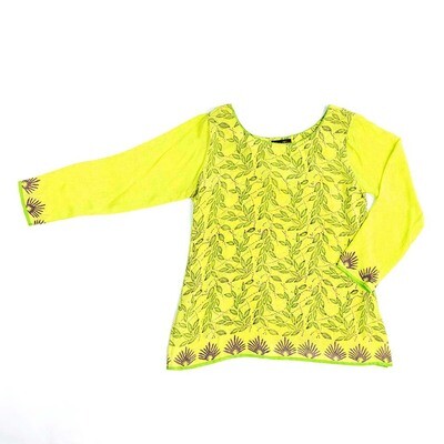 Celery, medium silk tunic HB-105 LOHH1841