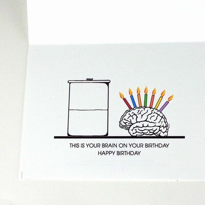 Brain on Birthday, card DHOJ031