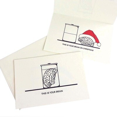 Brain on Christmas, card DHOJ018