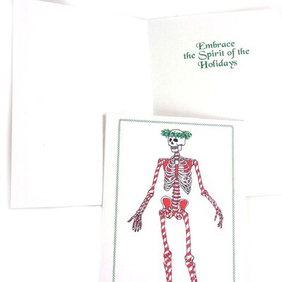 Candy Cane Skeleton, card DHOJ011