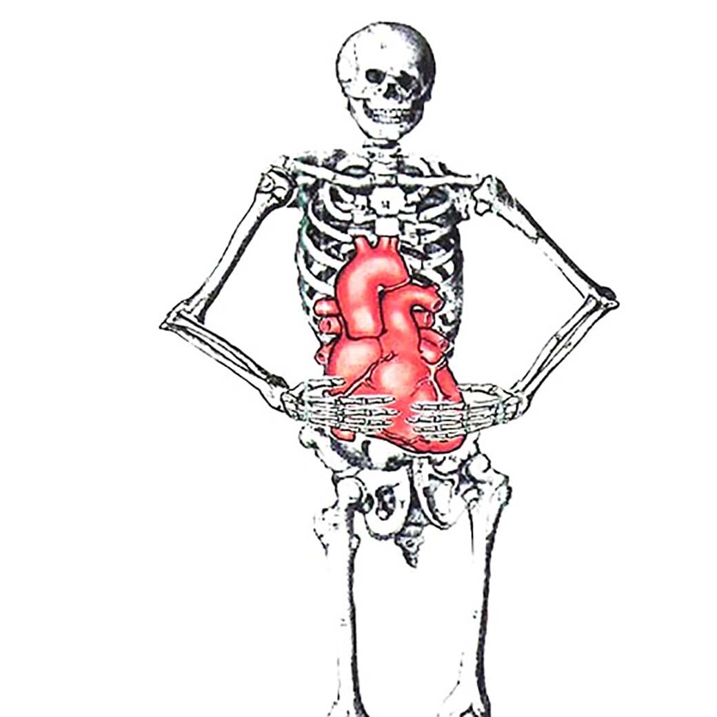 Skeleton with Heart, card DHOJ029