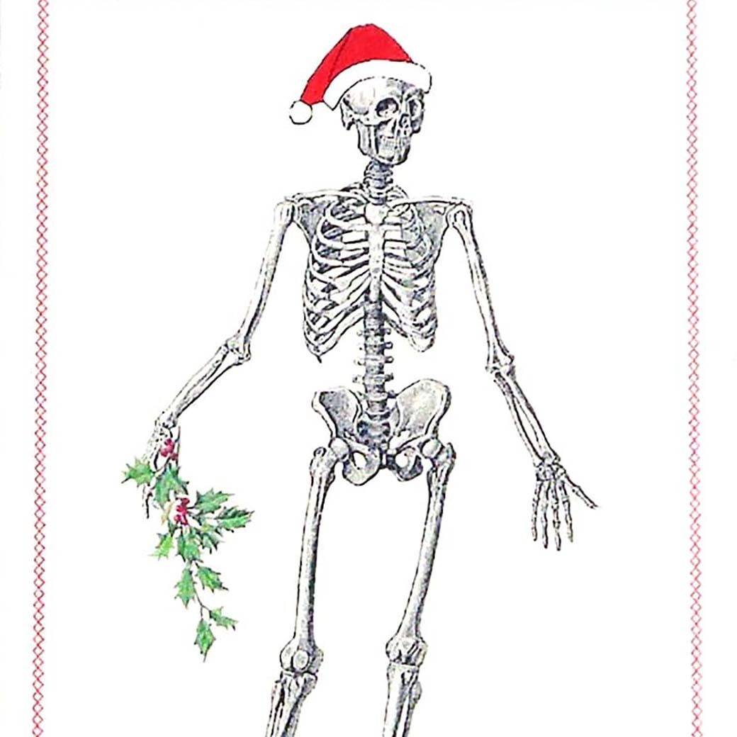 Happy Healthy and Well Articulated, holiday card DHOJ013