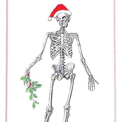 Happy Healthy and Well Articulated, holiday card DHOJ013