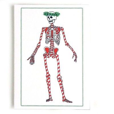 Candy Cane Skeleton, card DHOJ011