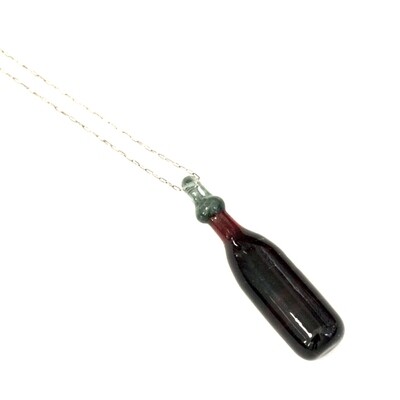 Wine Bottle Pendant, necklace LANJ0164