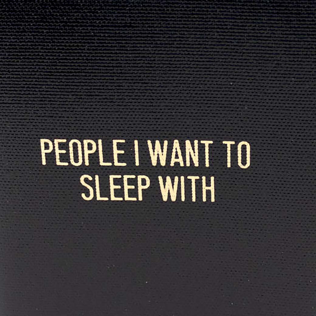 People I Want to Sleep With, blank book COLD847