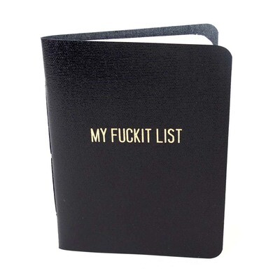 My Fuckit List, blank book COLD848