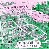 Bristol Map, print GRIA047