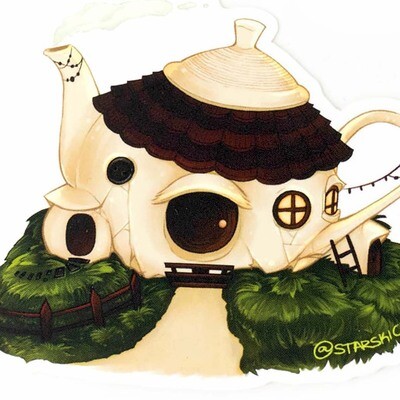Teapot House, sticker MALM01