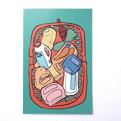 Food Basket, print NEWK03