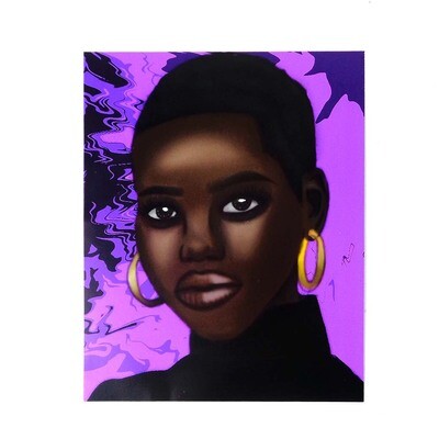 Purple, print HANJ02