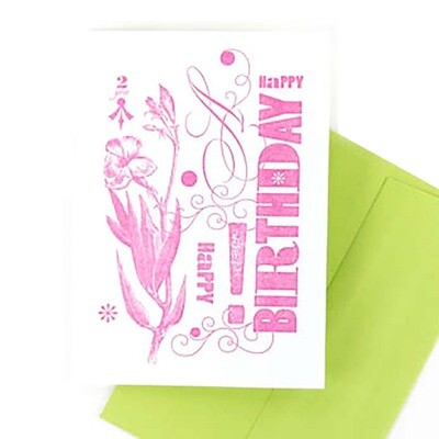 Pink Orchid Birthday, card RAER62
