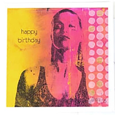 Happy Birthday, original art card AROS028