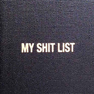 My Shit List, blank book COLD723