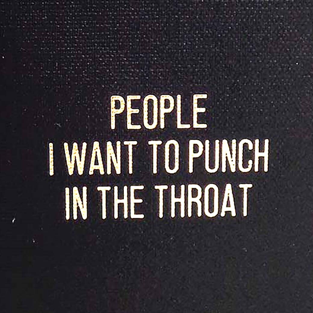 Punch...Throat, blank book COLD710
