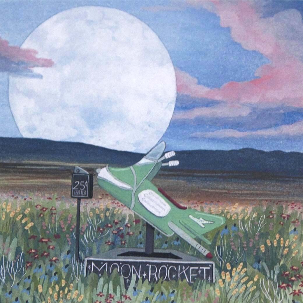Moon Rocket, pocket print SUNH048