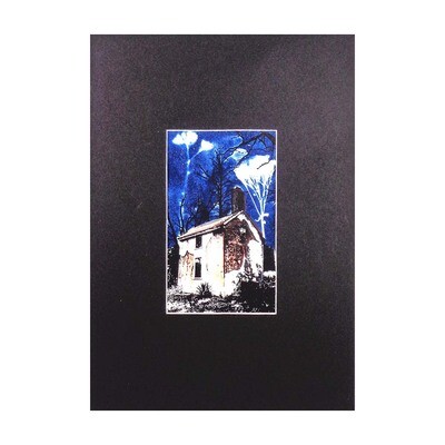 Phoenixville, unframed mixed media painting POKG109