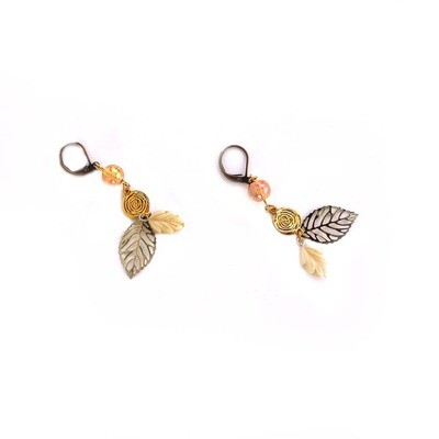 Golden Leaves, earrings KUDM212
