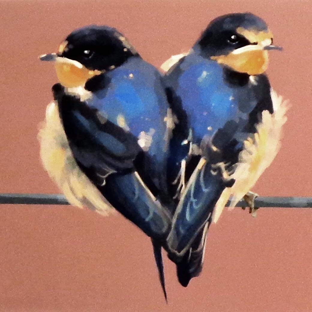 Heart Birds, print BOWE08