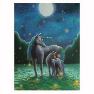 Wisteria Horse, print TONK023