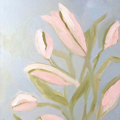 Lilies, oil on canvas ROHG002
