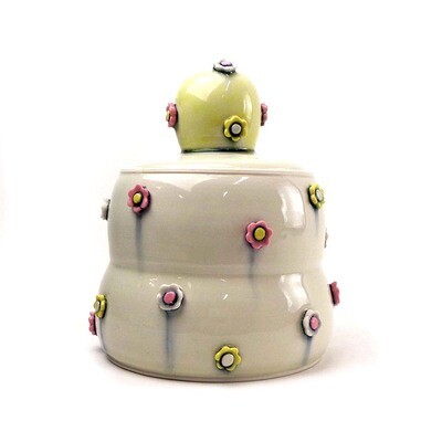 Multicolor Flower Jar, porcelain SNYB067