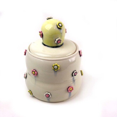 Multicolor Flower Jar, porcelain SNYB067