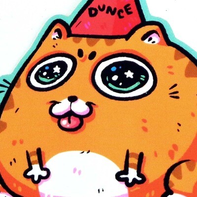 Dunce Cat, sticker EPPC11
