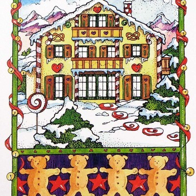 Candy House, holiday card HINM057