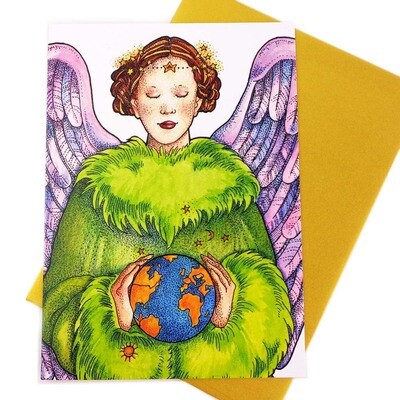 Peace Angel, holiday card HINM055