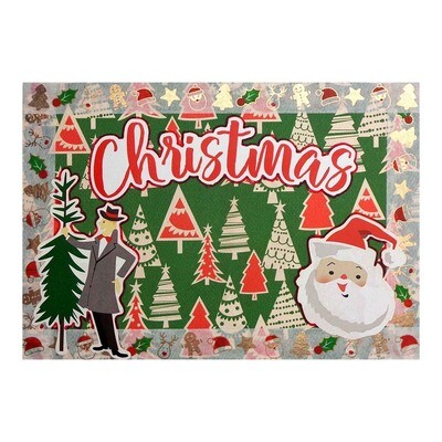 Retro Inspired Christmas Tree, Christmas card SPEB09