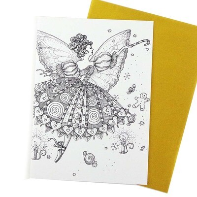 Sugarplum Fairy, holiday card HINM059