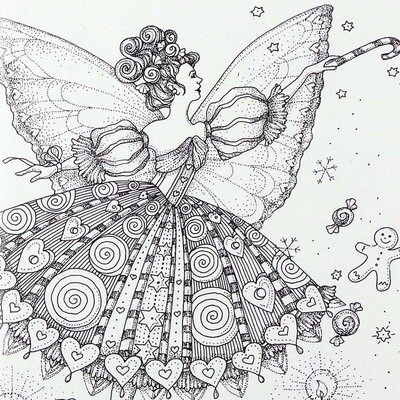 Sugarplum Fairy, holiday card HINM059