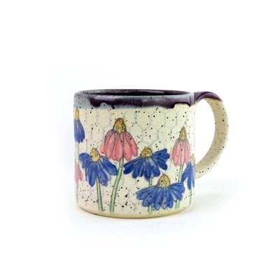 Coneflower, stoneware mug BICE189