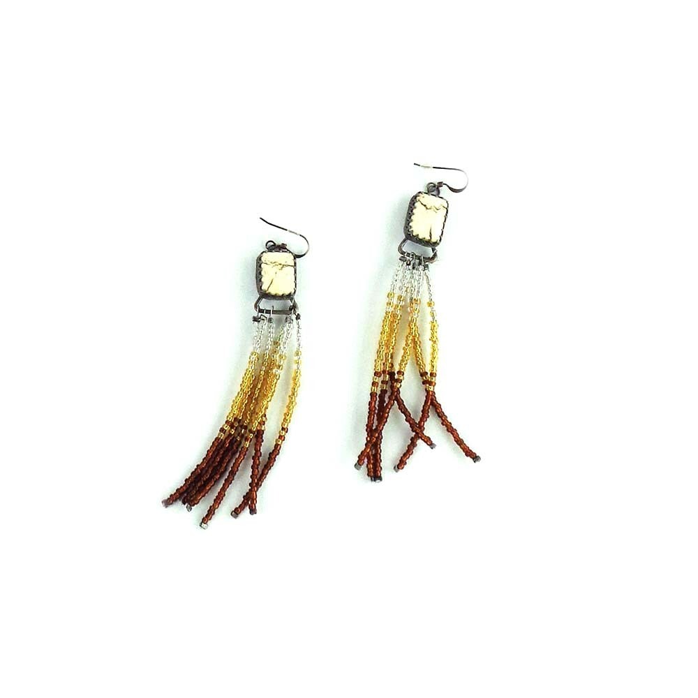 Magnesite Fringe, earrings REIP198