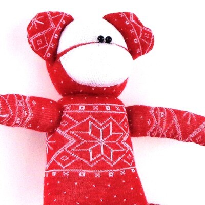 Red Sweater, sock monkey GOLE133