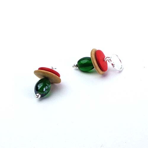 Modern Mushroom, earrings KUDM225